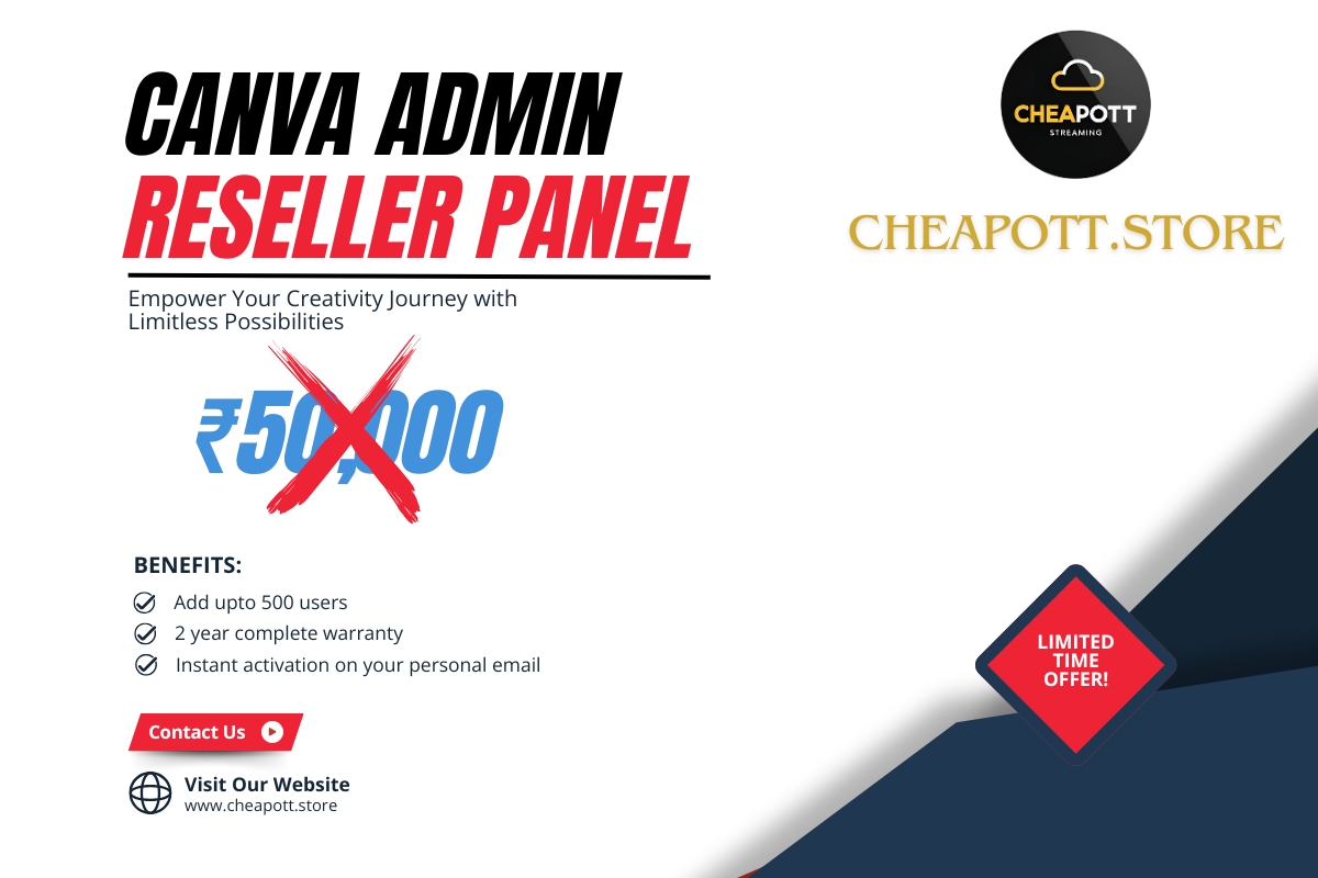 Cheap Canva Admin Reseller Panel Lifetime - Discount Coupon 95% OFF - diginep.store Store